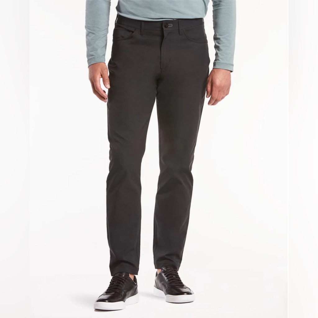 Public Rec Performance Pants Men’s 36/32 (38x30.5) Black Polyester Stretch Golf